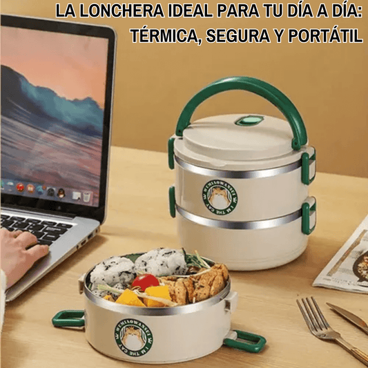 PACK APILABLE: 3 PORTA COMIDAS TÉRMICOS COMIDA CALIENTE & FRESCA + ENVÍO ¡GRATIS!