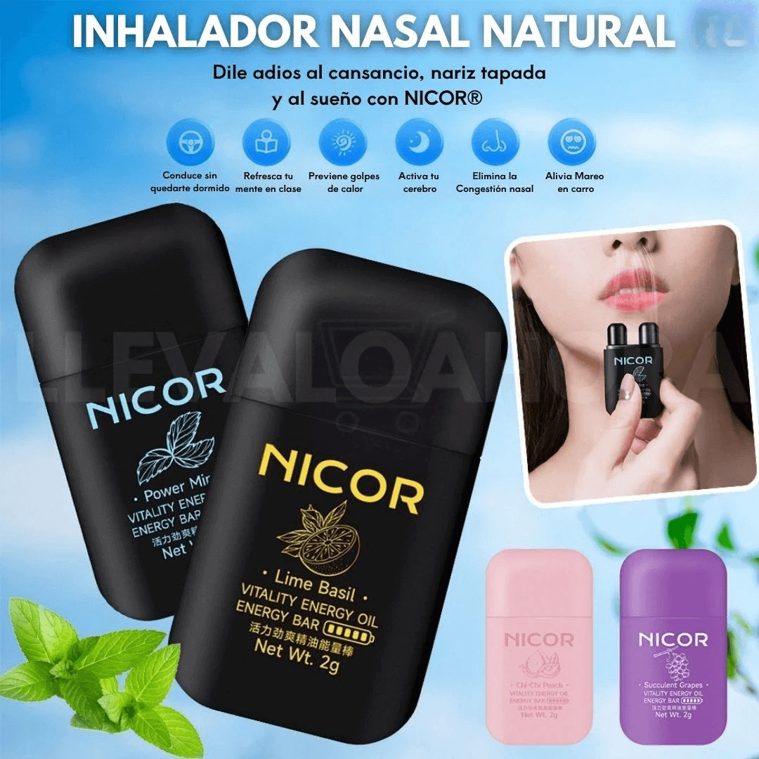 Respira Mejor y Llénate de Energía ⚡ con el Inhalador Nasal NICOR