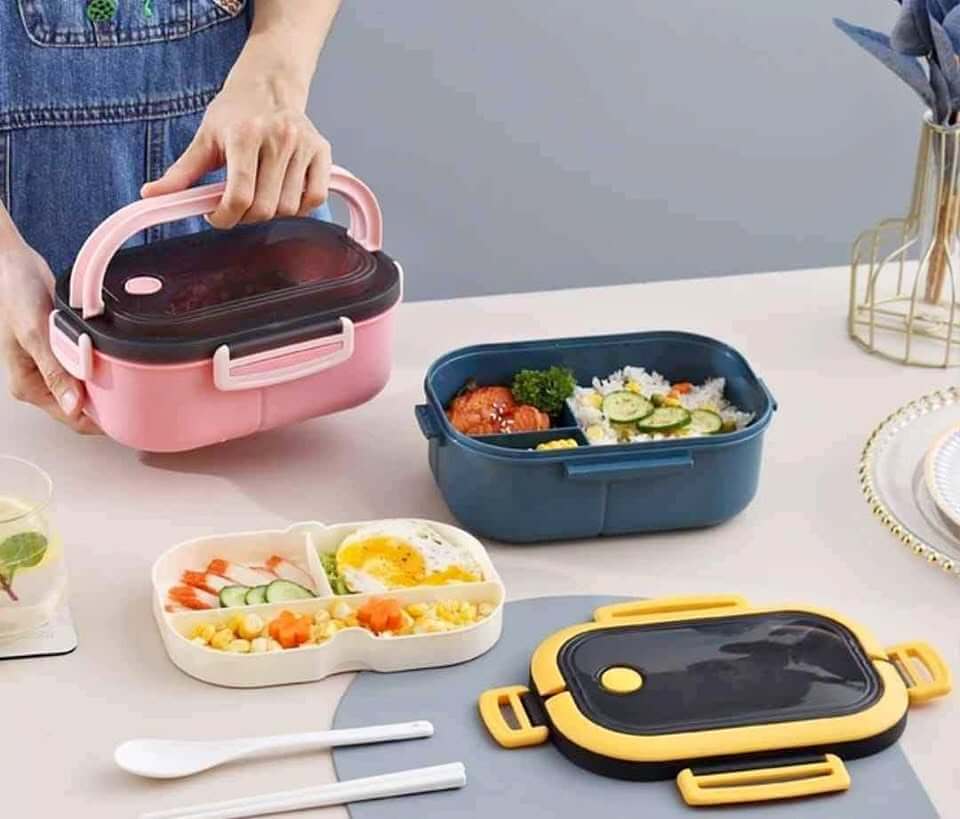 LUNCHBOX® XL 1200 ml - Lonchera 2 Capas a Prueba de Fugas + Cubiertos ¡Gratis!