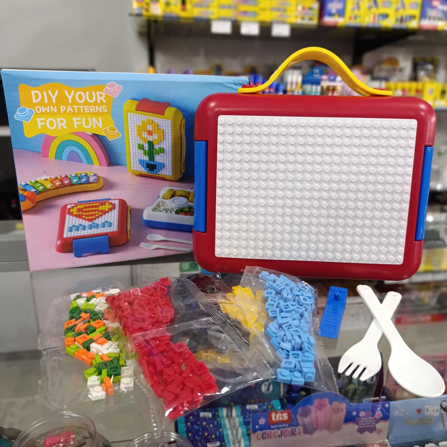 LUNCHBOX LEGO: COMIDA ORGANIZADA Y DIVERSIÓN ASEGURADA + SET X2 CUBIERTOS GRATIS