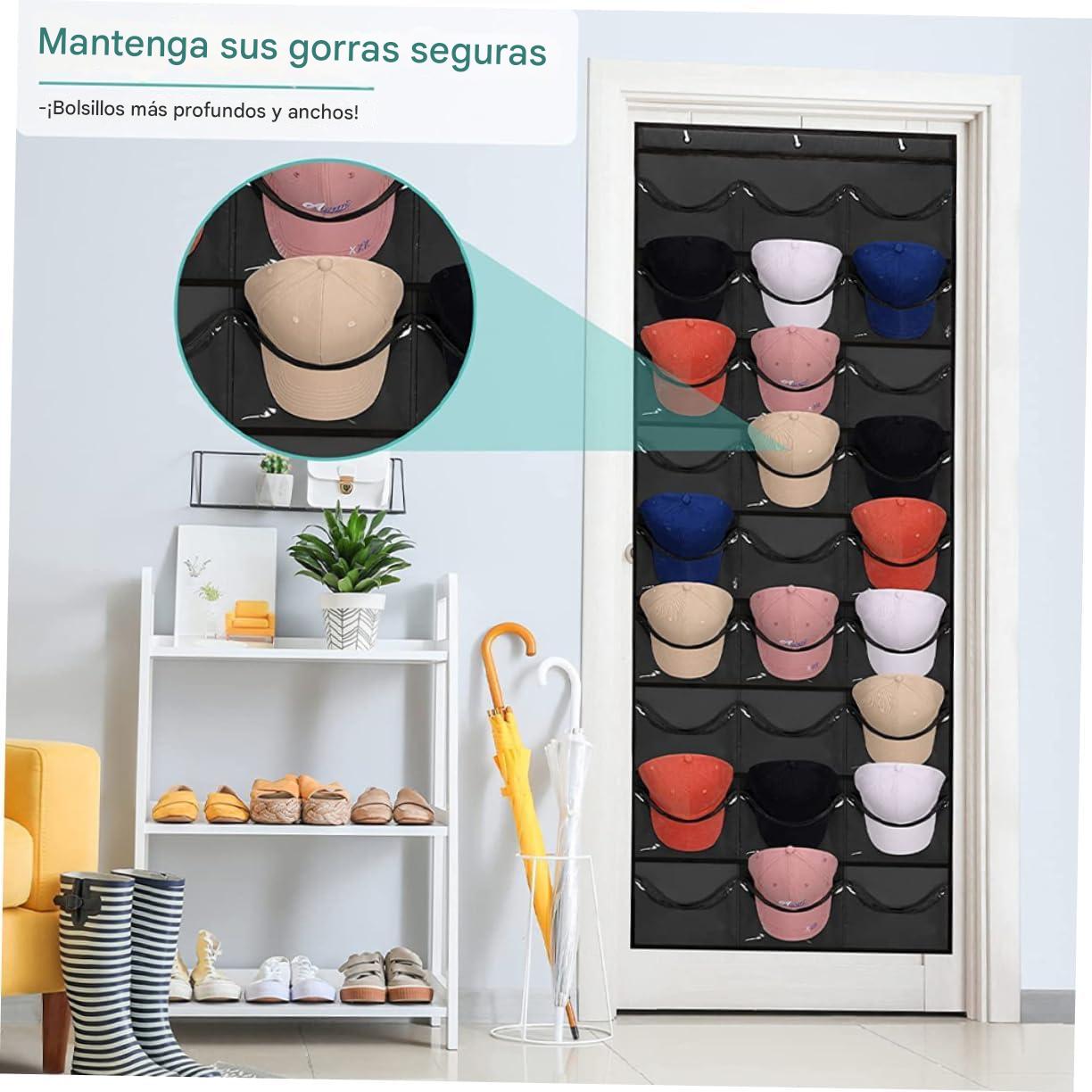 RACKPRO®: ORGANIZADOR DE GORRAS X24 + GANCHOS MULTIUSO ¡GRATIS!