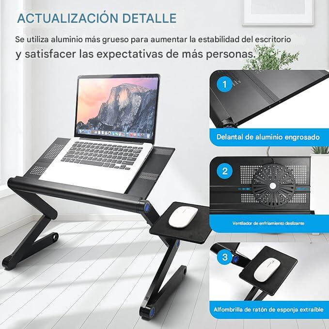 ERGOFLEX PRO®: ESCRITORIO AJUSTABLE 360° + BASE PARA MOUSE Y ENVÍO ¡GRATIS!