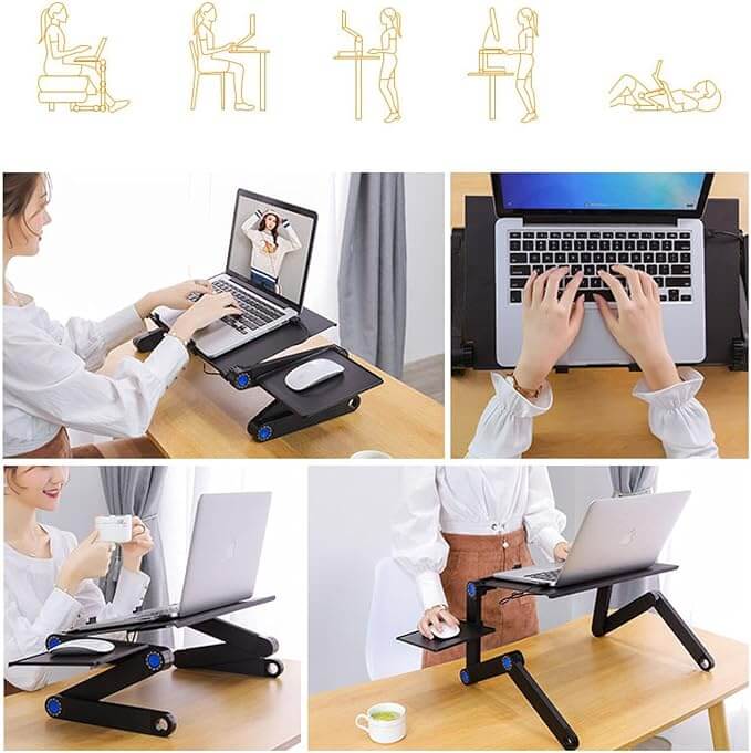 ERGOFLEX PRO®: ESCRITORIO AJUSTABLE 360° + BASE PARA MOUSE Y ENVÍO ¡GRATIS!