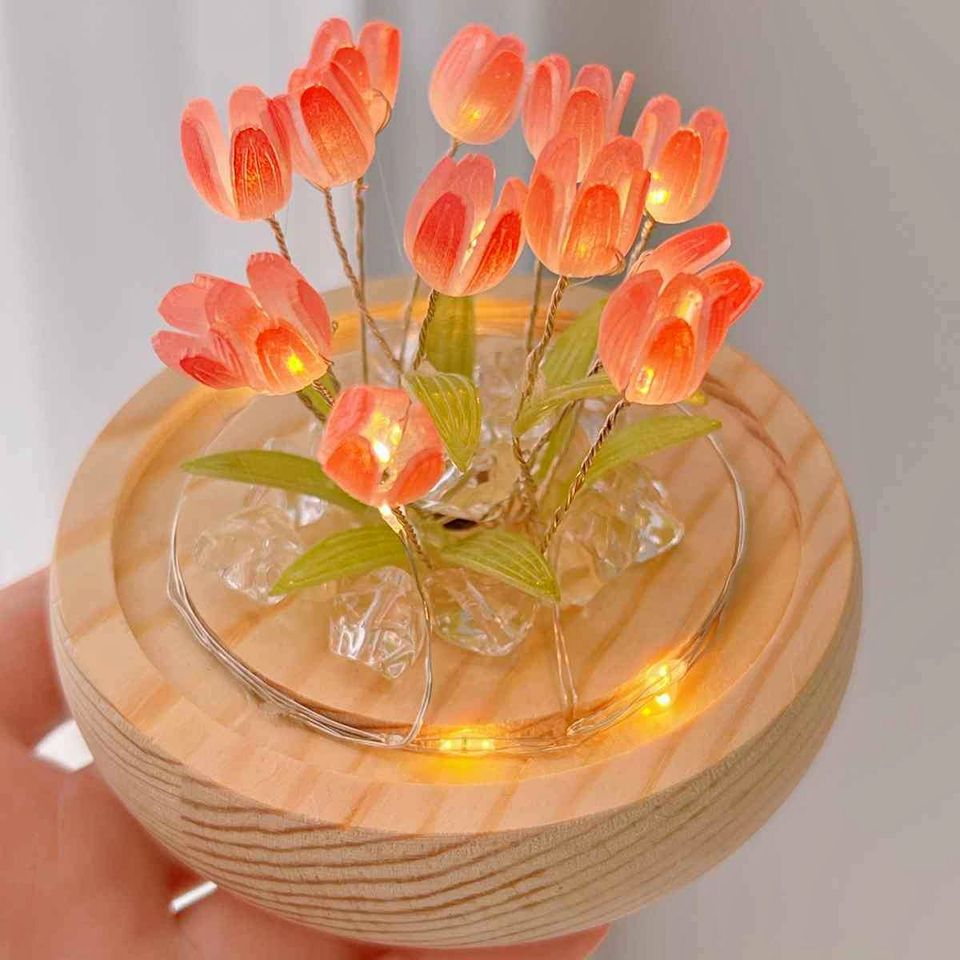 Lampara flores de tulipán