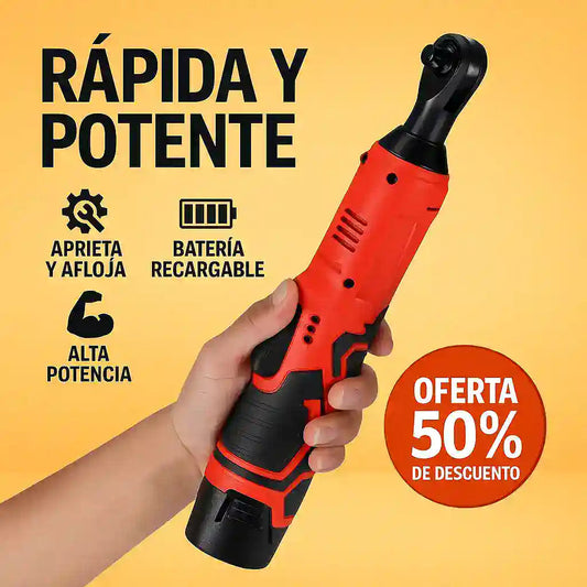 LLAVE TRINQUETE ELÉCTRICA + ALTA POTENCIA, RAPIDEZ Y COMODIDAD