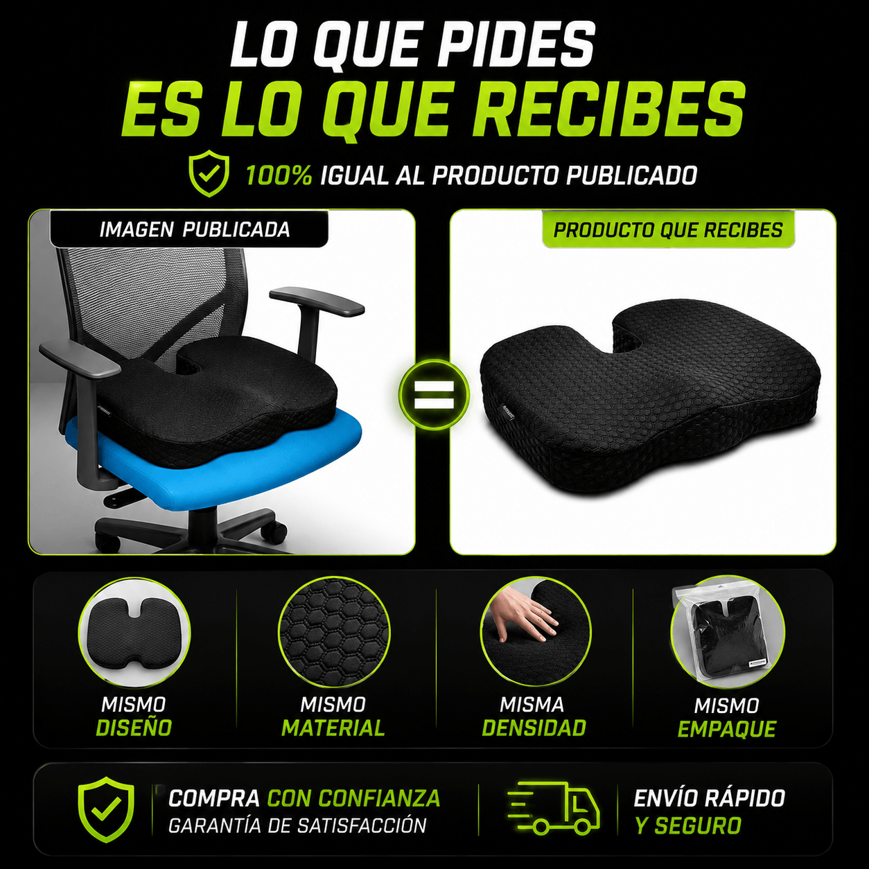 RELAXFORM®: COJÍN ORTOPEDICO VISCO ESLASTICO EN GEL + FUNDA ANTITRANSPIRANTE ¡GRATIS!
