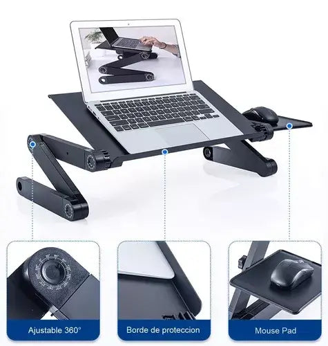 ERGOFLEX PRO®: ESCRITORIO AJUSTABLE 360° + BASE PARA MOUSE Y ENVÍO ¡GRATIS!