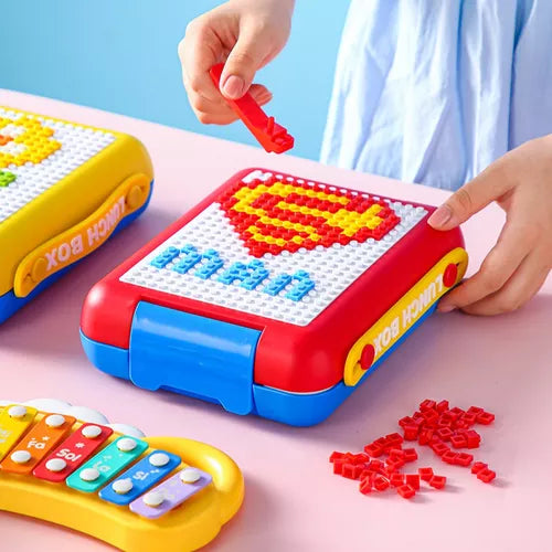 LUNCHBOX LEGO: COMIDA ORGANIZADA Y DIVERSIÓN ASEGURADA + SET X2 CUBIERTOS GRATIS