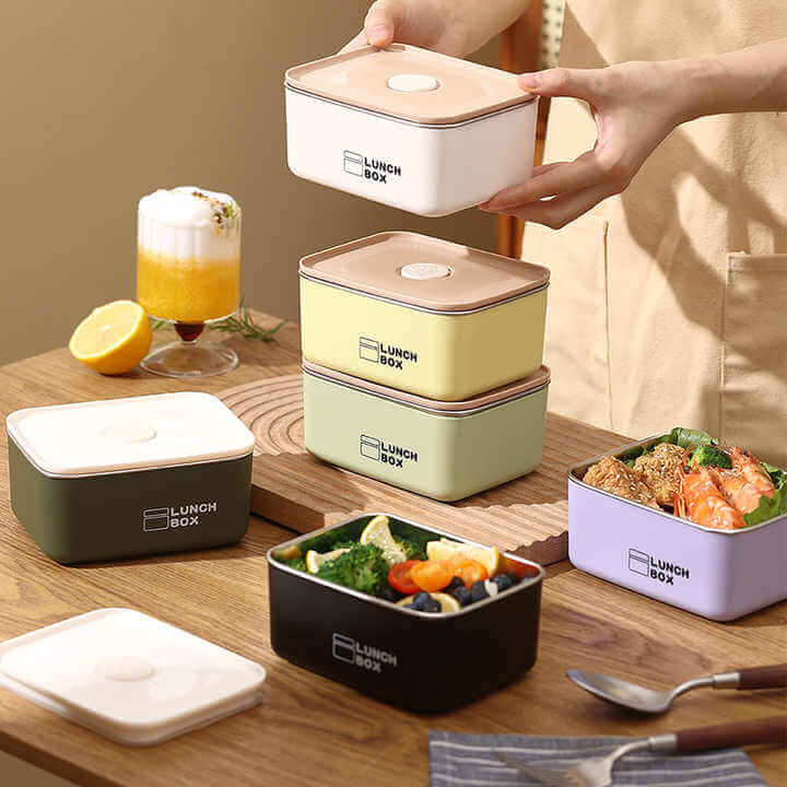 LUCH BOX X3 LONCHERAS CUADRADA + MALETA ISOTÉRMICA ¡GRATIS!