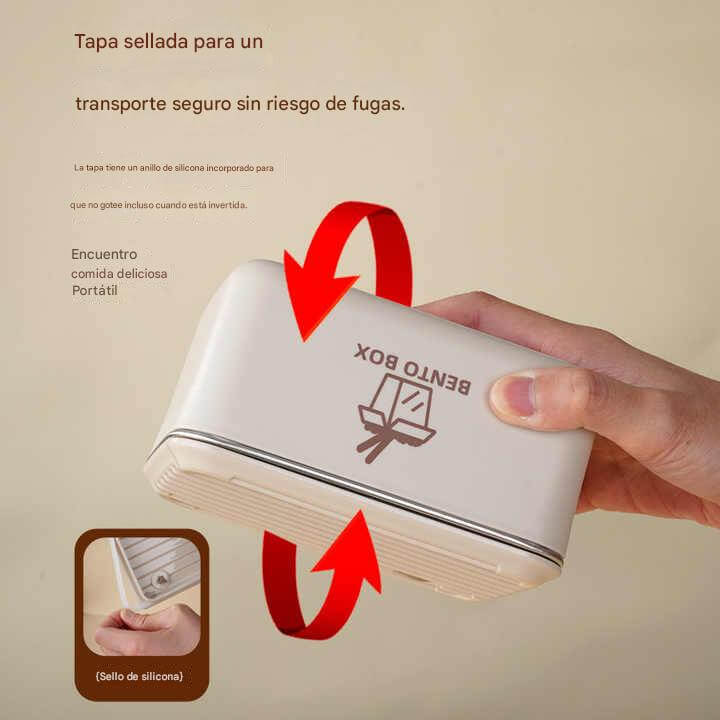 LUCH BOX X3 LONCHERAS CUADRADA + MALETA ISOTÉRMICA ¡GRATIS!