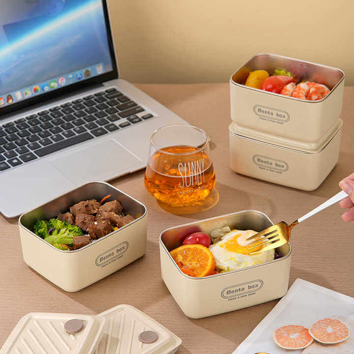 LUCH BOX X3 LONCHERAS CUADRADA + MALETA ISOTÉRMICA ¡GRATIS!