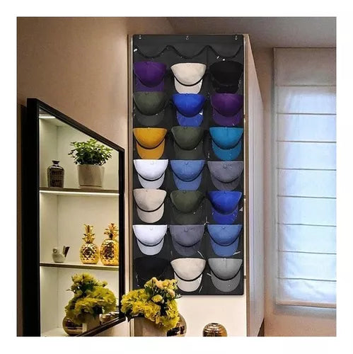 RACKPRO®: ORGANIZADOR DE GORRAS X24 + GANCHOS MULTIUSO ¡GRATIS!