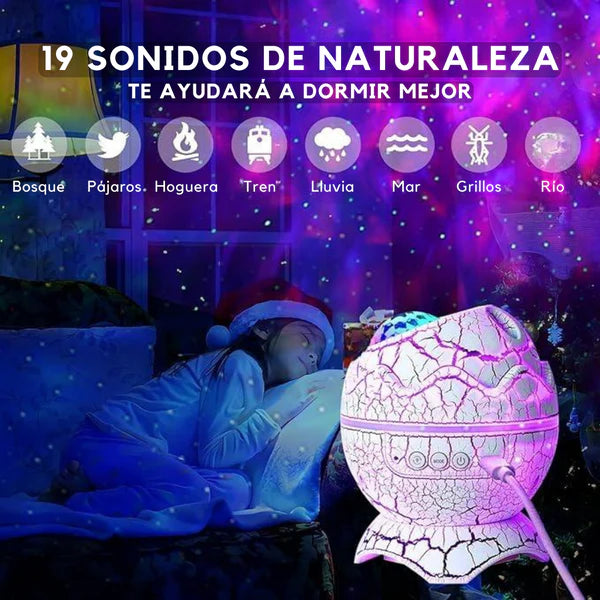 DINO PROYECTOR 360° 4K PREMIUM + SONIDOS RELAJANTES + CONTROL REMOTO ¡GRATIS!