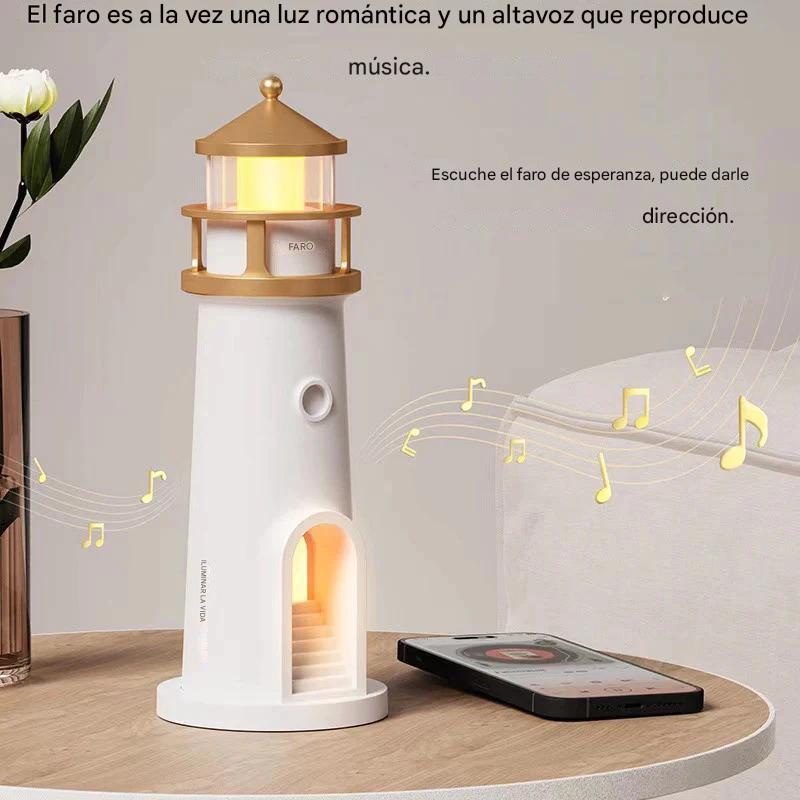 Lighthouse Luna: Lámpara Faro con Proyección de Luna