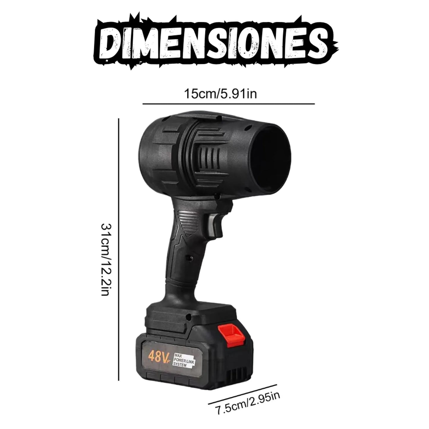 SOPLADOR PROFESIONAL MULTIFUNCIONAL– Máxima Potencia, Limpieza Instantánea