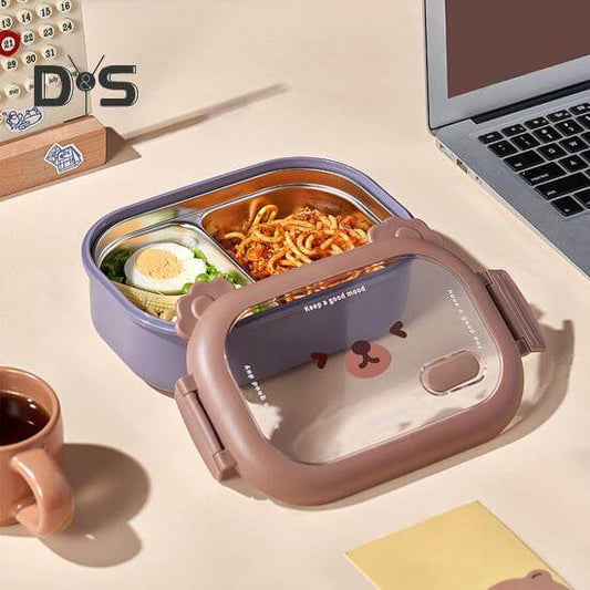 BearLunch™: LUNCHERA TÉRMICA DE ACERO COMIDA CALIENTE Y FRESCA EN CUALQUIER LUGAR