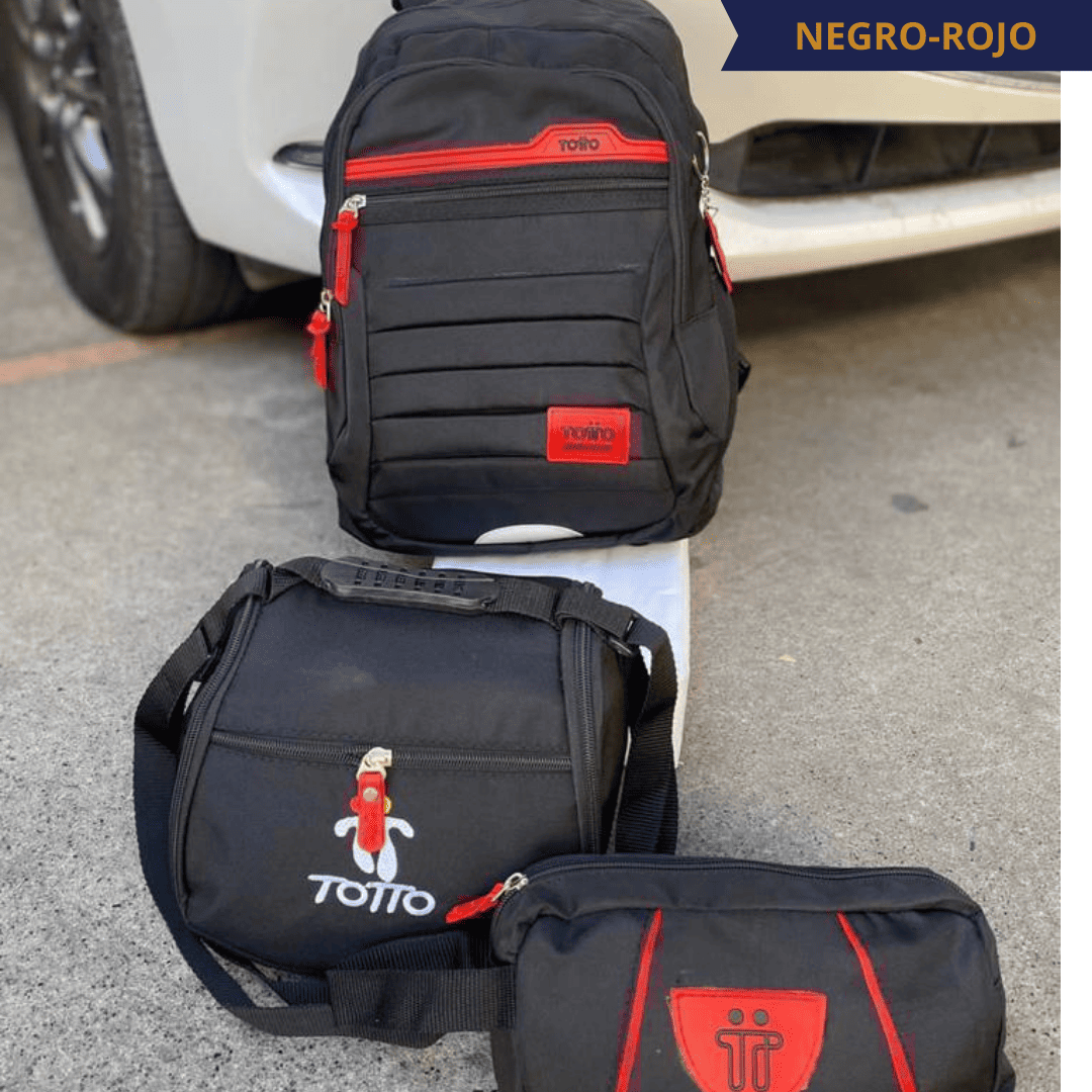 TRIO TOTTO®: ¡PAGA 1 Y LLEVA 3! ¡MORRAL, LONCHERA Y CARTUCHERA INCLUIDOS EN REMATE!