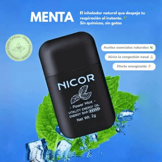 Respira Mejor y Llénate de Energía ⚡ con el Inhalador Nasal NICOR