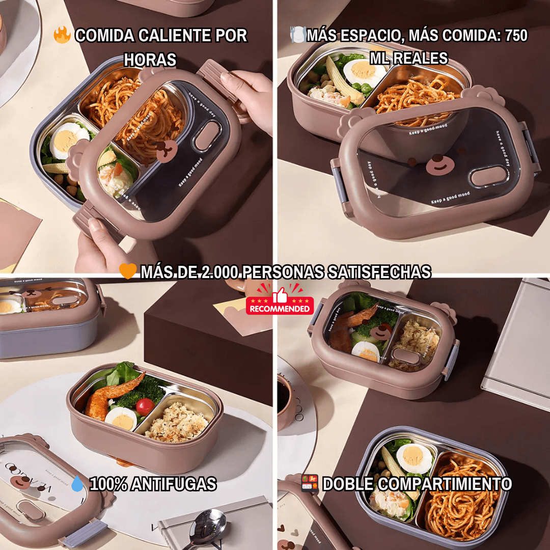 Duck_Lunch™: LUNCHERA TÉRMICA DE ACERO COMIDA CALIENTE Y FRESCA EN CUALQUIER LUGAR (Copia)