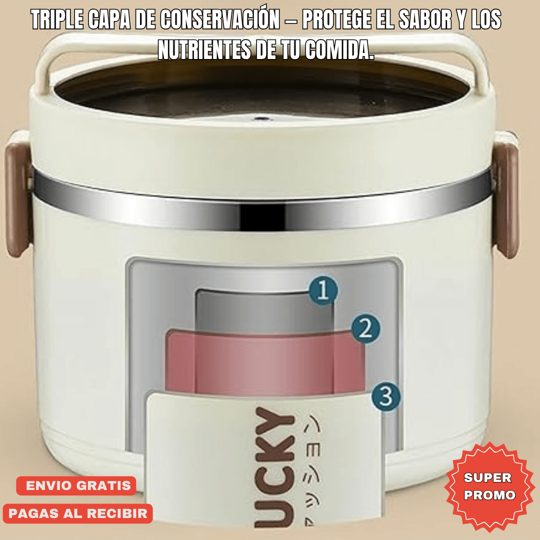 LUCKYBOX®: x3 LONCHERAS + MALETA ISOTÉRMICA Y KIT TORTILLERO-CUBIERTOS ¡GRATIS!