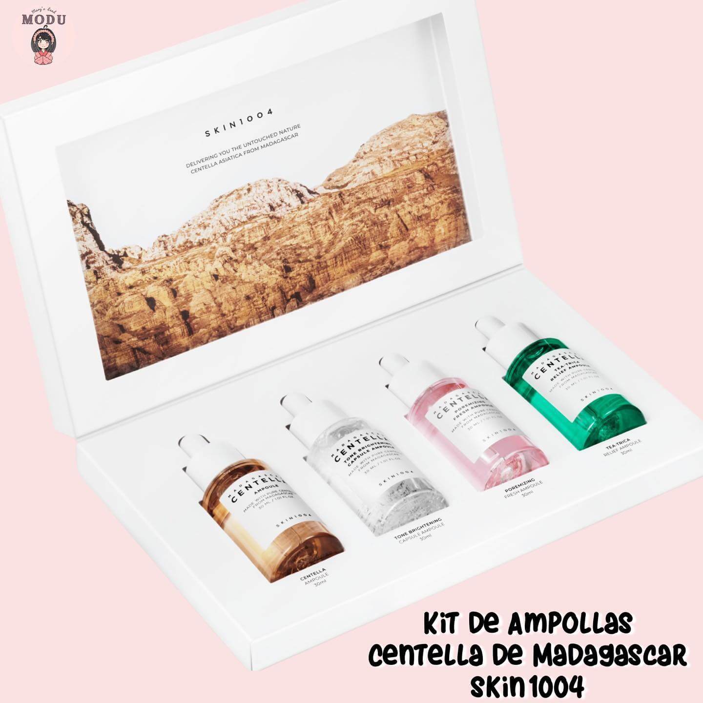 KIT PREMIUM CENTELLA 30ML X4: hidrata, unifica, reduce poros y controla el acné.