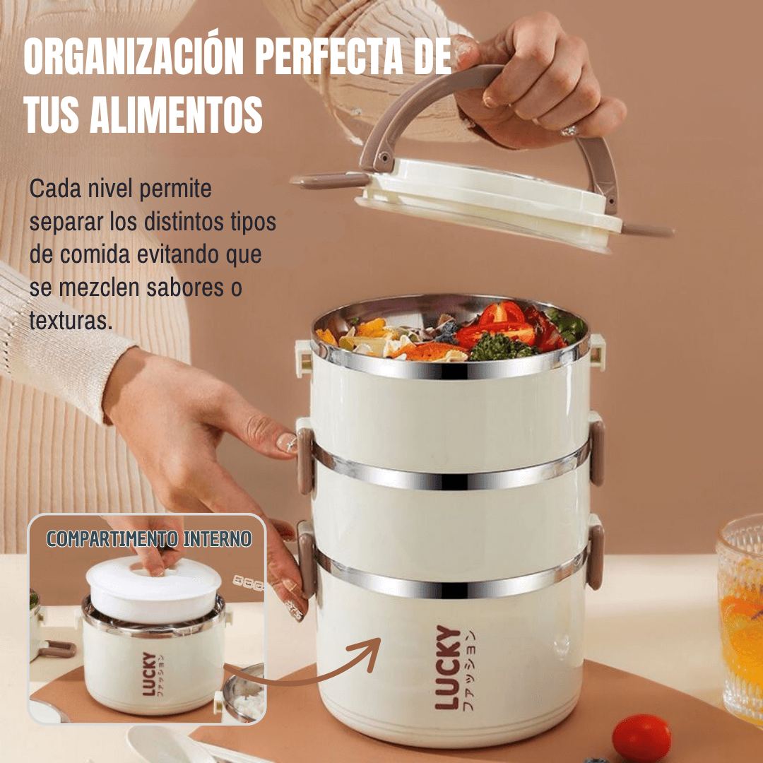LUCKYBOX®: x3 LONCHERAS + MALETA ISOTÉRMICA Y KIT TORTILLERO-CUBIERTOS ¡GRATIS!