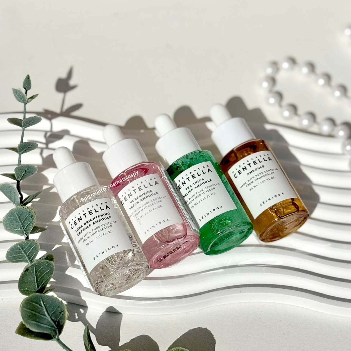 KIT PREMIUM CENTELLA 30ML X4: hidrata, unifica, reduce poros y controla el acné.