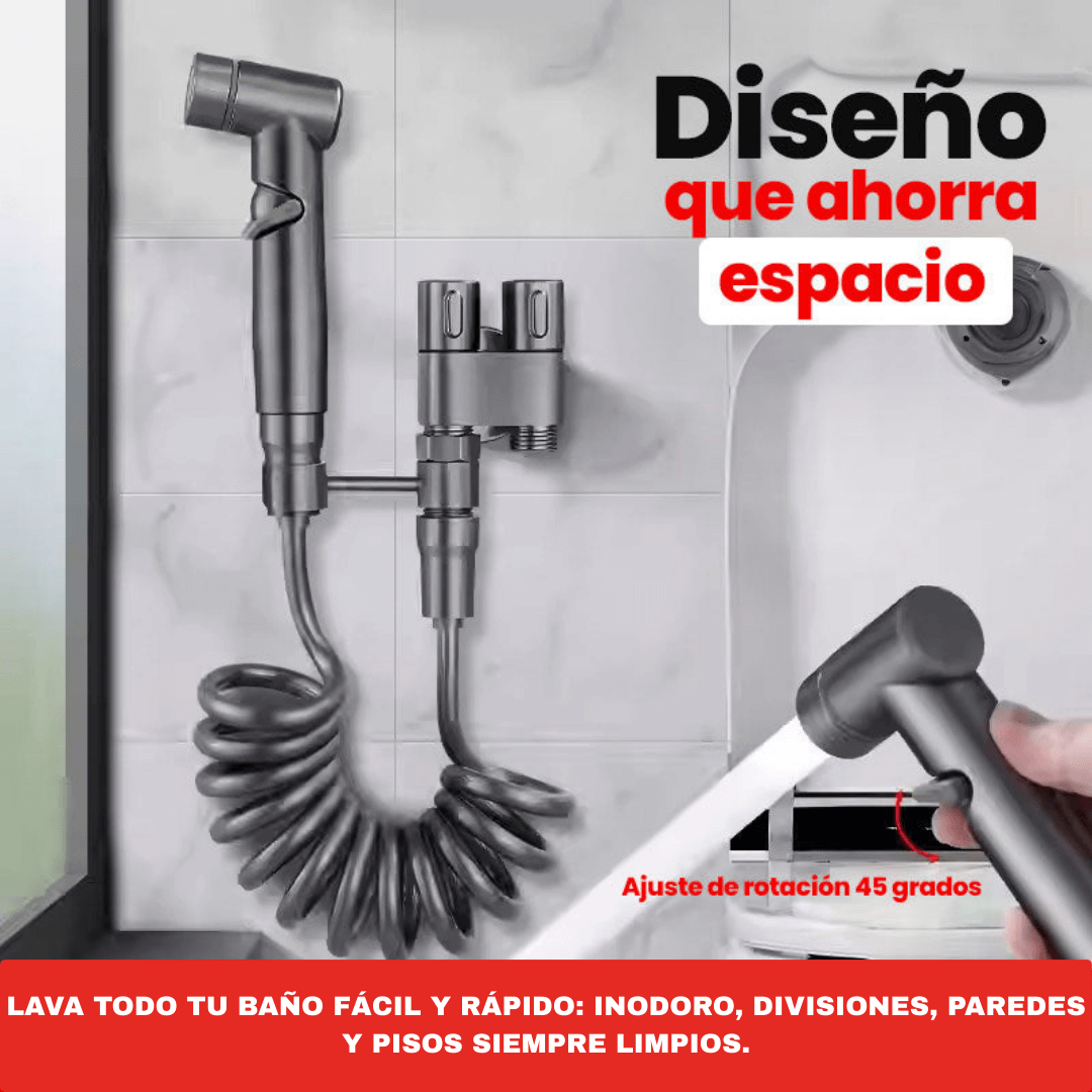 HYDROTWIN: LAVA TODO TU BAÑO FÁCIL Y RÁPIDO: INODORO, PAREDES, PISOS, DIVISIONES Y MÁS