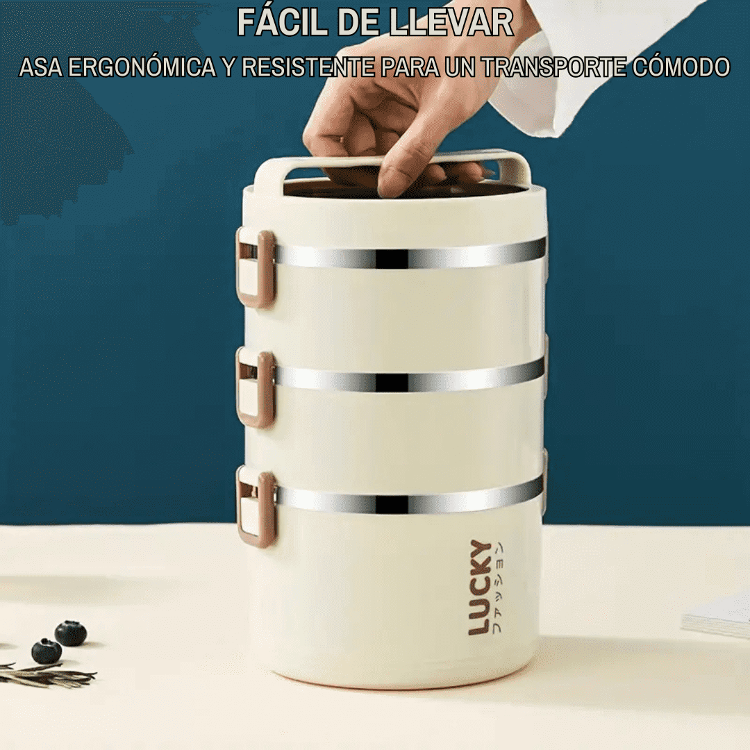 LUCKYBOX®: x3 LONCHERAS + MALETA ISOTÉRMICA Y KIT TORTILLERO-CUBIERTOS ¡GRATIS!