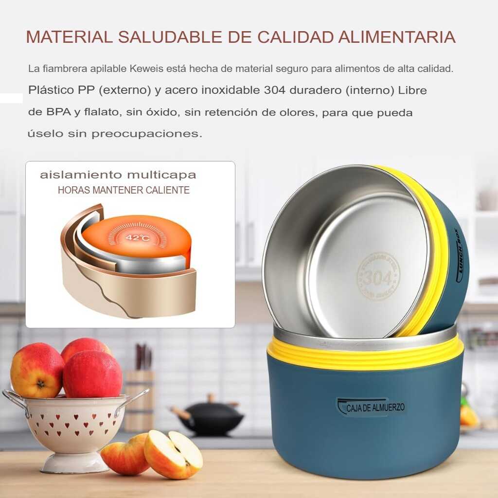LUNCHBOX®:PACK DE 4 LONCHERAS PREMIUM + MALETA ISOTÉRMICA ¡GRATIS!