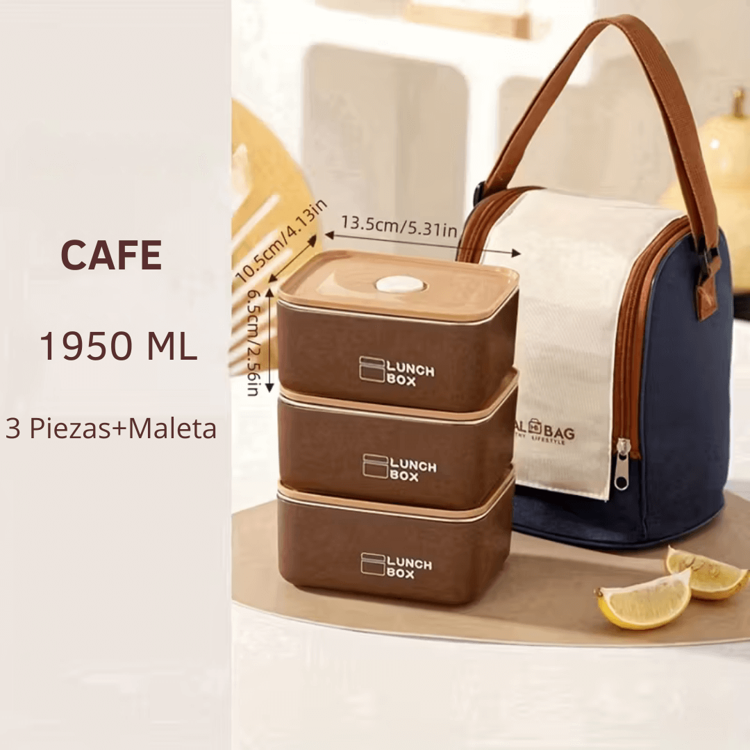 SUPER PACK x3 PORTACOMIDAS TERMICOS + MALETA ISOTÉRMICA Y ¡OBSEQUIO!