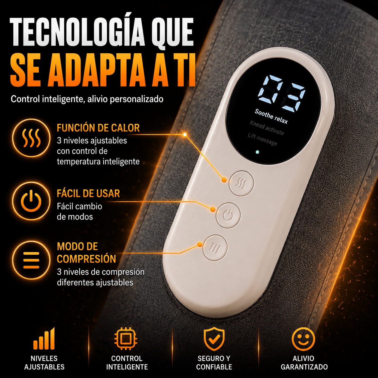 ALIVIOMAX – PIERNAS LIVIANAS Y SIN MOLESTIAS EN MINUTOS CON TERAPIA DE AIRE Y CALOR 2