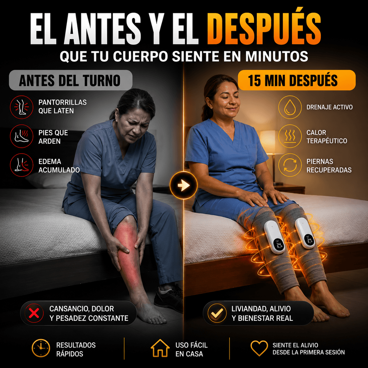 ALIVIOMAX – PIERNAS LIVIANAS Y SIN MOLESTIAS EN MINUTOS CON TERAPIA DE AIRE Y CALOR 2