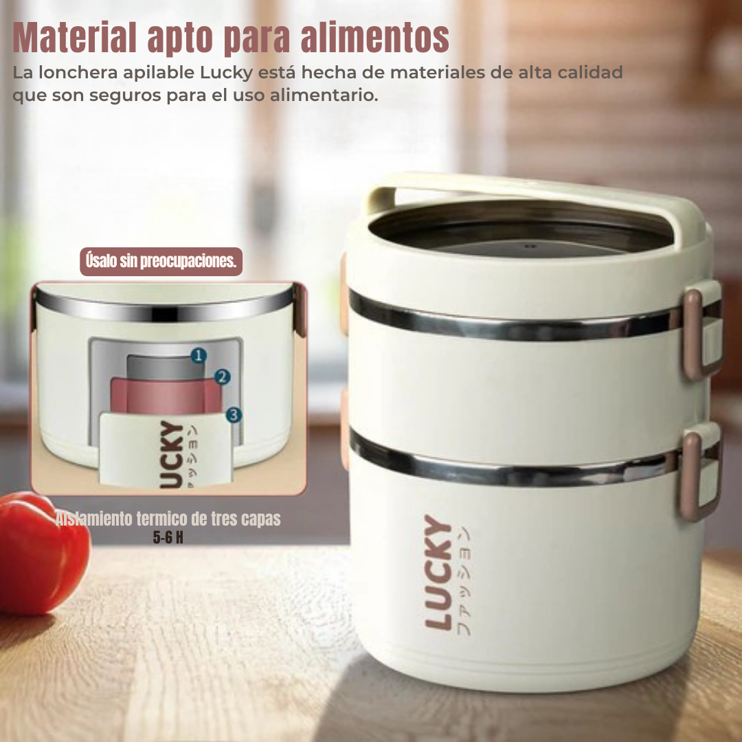 SUPER PACK x3 PORTACOMIDAS TERMICOS + MALETA Y KIT TORTILLERO-CUBIERTOS ¡GRATIS!