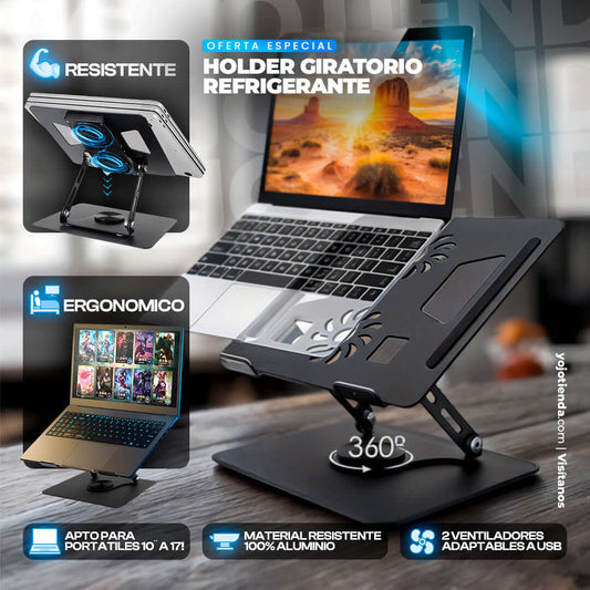 Soporte ColD360® – Enfría tu laptop y trabaja sin dolor. ¡ENVÍO GRATIS hoy!