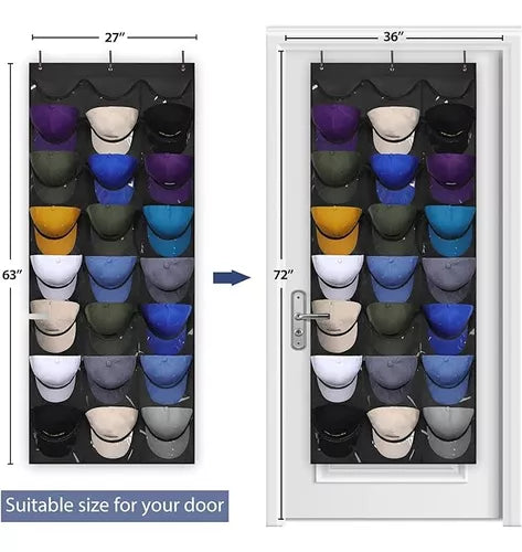 RACKPRO®: ORGANIZADOR DE GORRAS X24 + GANCHOS MULTIUSO ¡GRATIS!