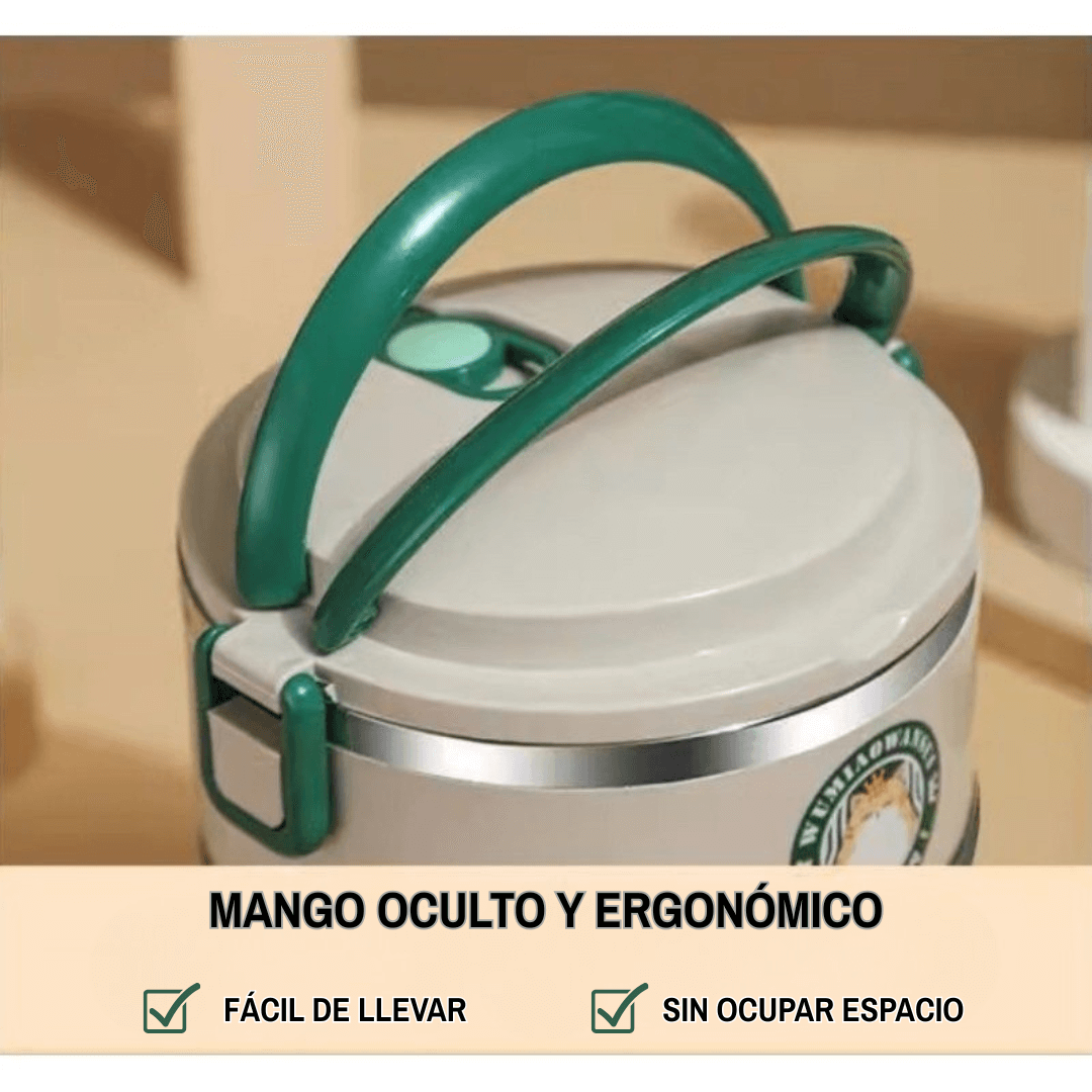 PACK APILABLE: 3 PORTA COMIDAS TÉRMICOS COMIDA CALIENTE & FRESCA + ENVÍO ¡GRATIS!