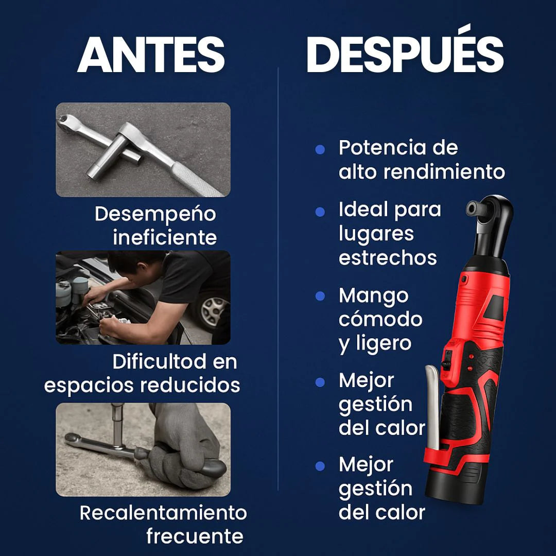 LLAVE TRINQUETE ELÉCTRICA + POTENCIA, RAPIDEZ Y COMODIDAD