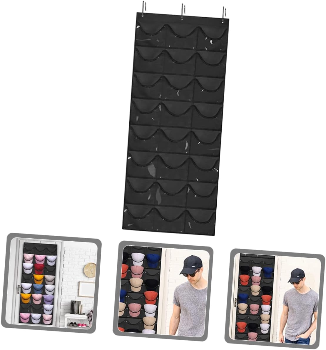RACKPRO®: ORGANIZADOR DE GORRAS X24 + GANCHOS MULTIUSO ¡GRATIS!