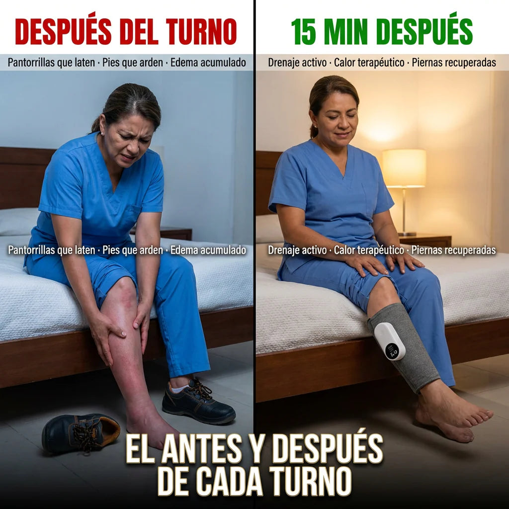 ALIVIOMAX | MASAJEADOR DE AIRE Y CALOR PARA PIERNAS CANSADAS Y PESADAS