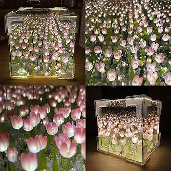 Tulip_Mirage® - Luz de Tulipán: Espejo Infinito Nocturno