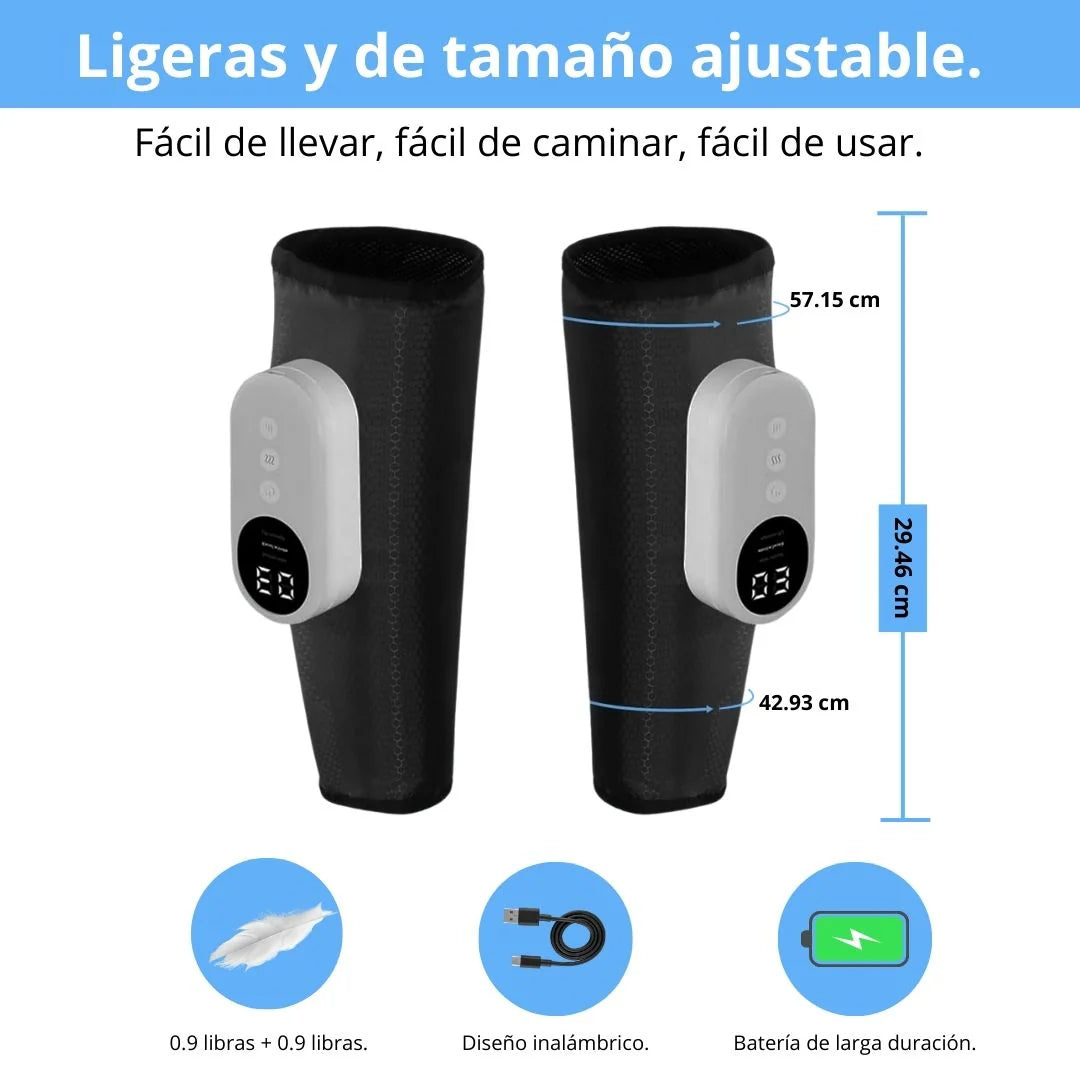 ALIVIOMAX – PIERNAS LIVIANAS Y SIN MOLESTIAS EN MINUTOS CON TERAPIA DE AIRE Y CALOR