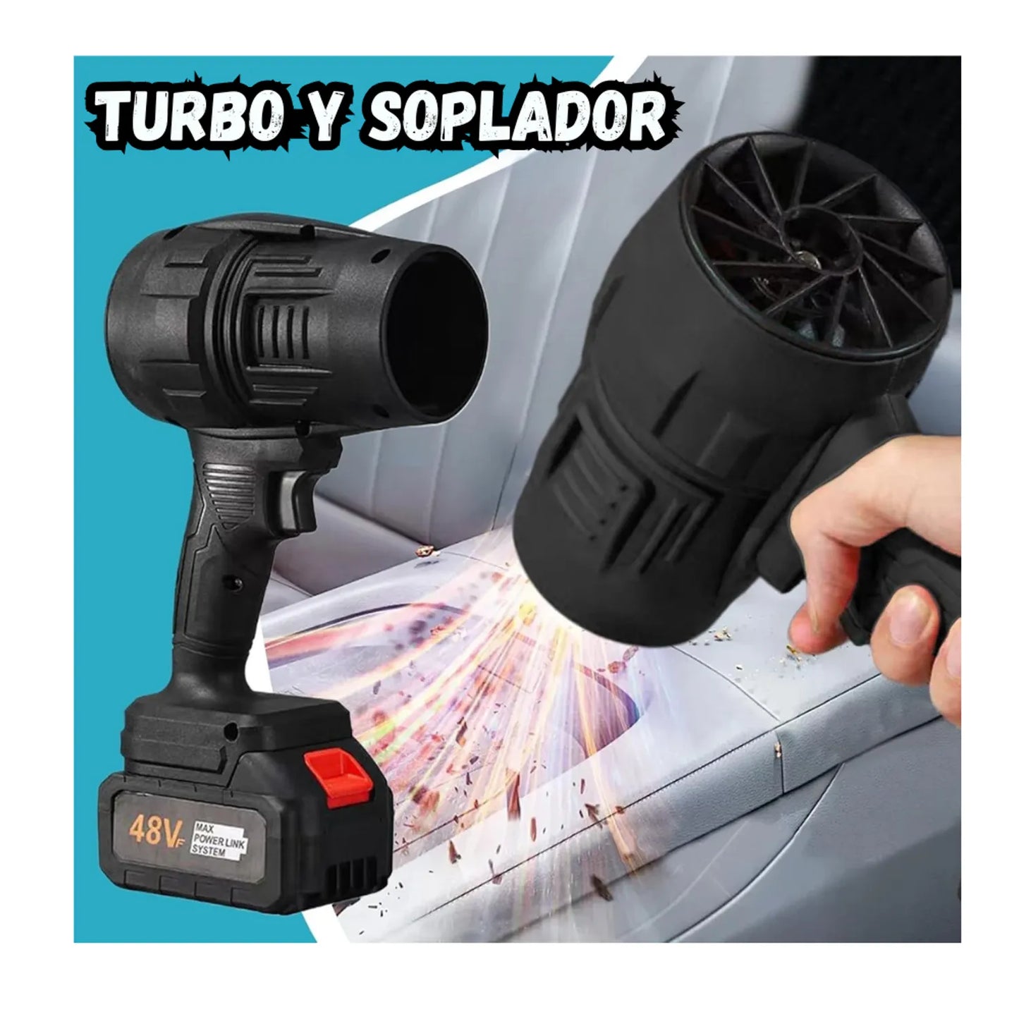 SOPLADOR PROFESIONAL MULTIFUNCIONAL– Máxima Potencia, Limpieza Instantánea