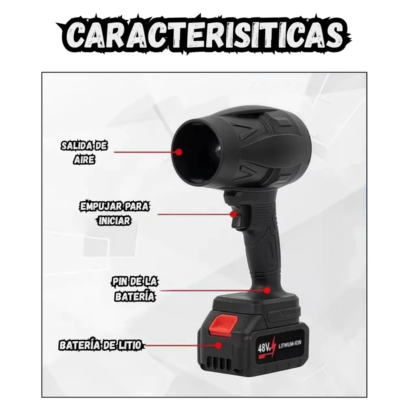 SOPLADOR PROFESIONAL MULTIFUNCIONAL– Máxima Potencia, Limpieza Instantánea